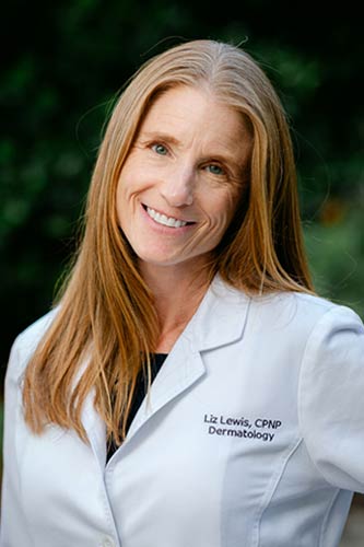 Elizabeth A. Lewis, PNP, dermatology specialist nurse practitioner with
